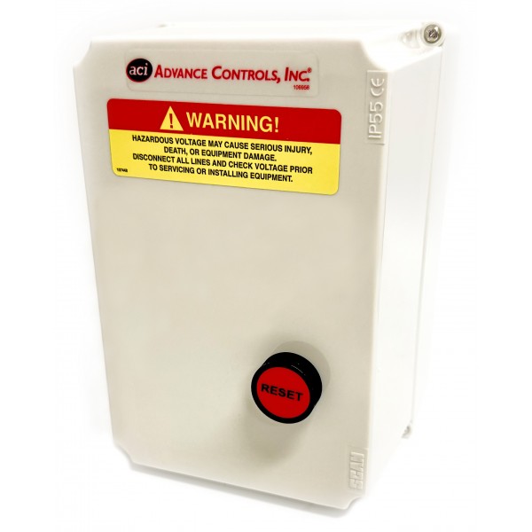 Aci Motor Controls 121326 Magnetic Starter, 7.5HP/3PH/230V w/ Auto Start/Stop & Provisional Terminals