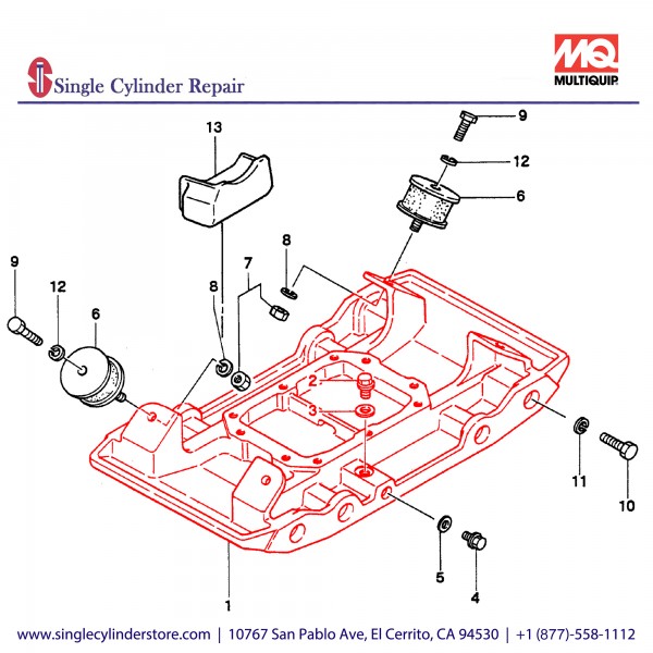 Multiquip 456113260 Plate Vibrating MVH304D