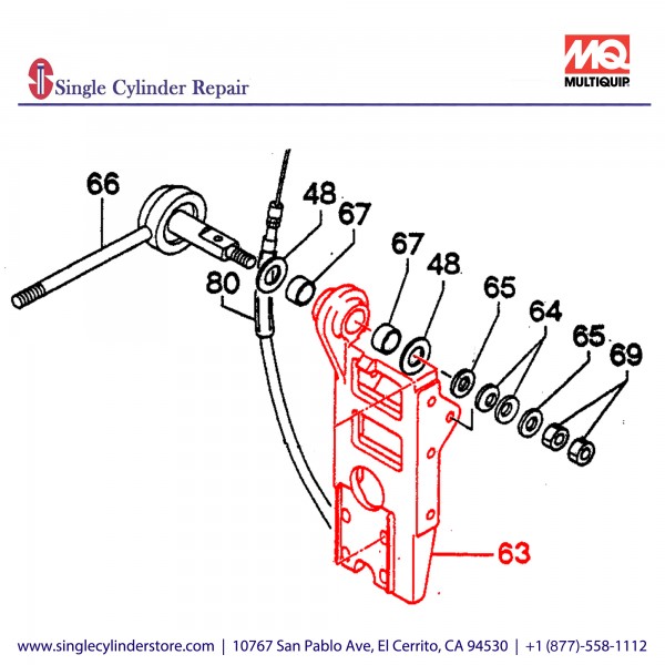 Multiquip 456214210 VALVE BRACKET /MVH-304B