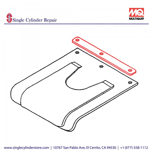 Multiquip 456449950 Plate Cover MVH-303DSA