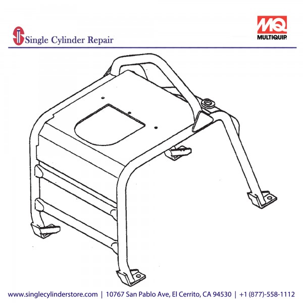 Multiquip 457115380 Guard Frame (L100) MVH-402