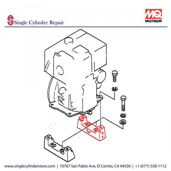 Multiquip 457333680 Plate Engine (R) MVH-502DS