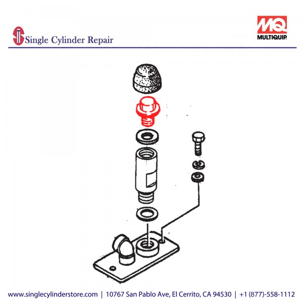 Multiquip 457448680 Plug Breather MVH-304,502DS