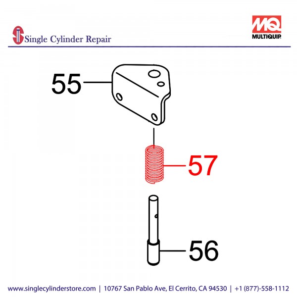 Multiquip 458450880 Spring MVH120