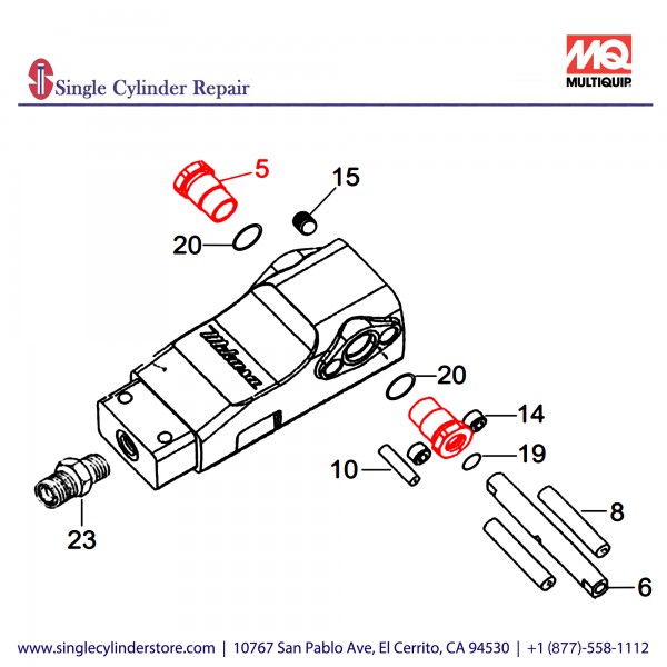 Multiquip 459469380 Bushing, MVH158GH