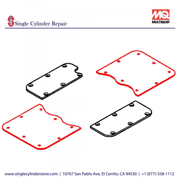 Multiquip 462340050 Plate(F & R) MVH-702