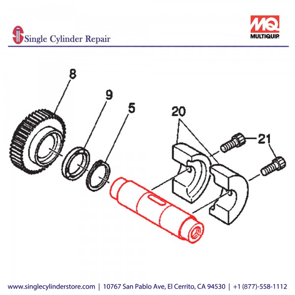 Multiquip 463342050 Rotary Shaft Driven MVHR-60H