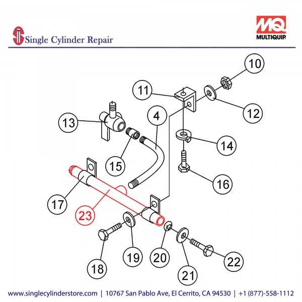 Multiquip 463910020 Pipe Sprinkling MVHR60H