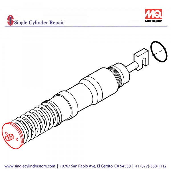 Multiquip 464010120 Spring Plug MVH-306