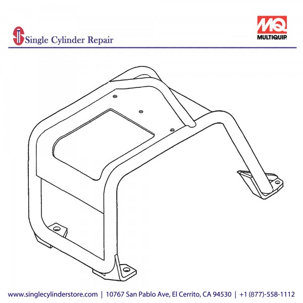 Multiquip 464118780 Guard Frame L70 MVH-306D/DS