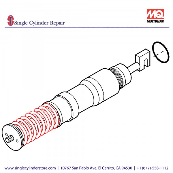 Multiquip 465910080 Accumulator Spring Set MVH406