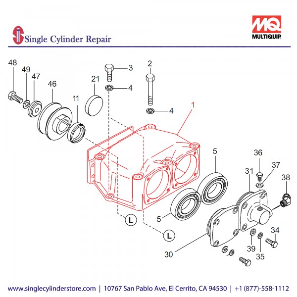 Multiquip 466119760 Vibrating Case MVH-206