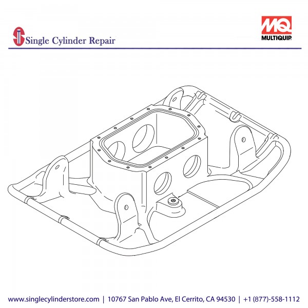 Multiquip 470121760 Vibrating plate, MVH208GH