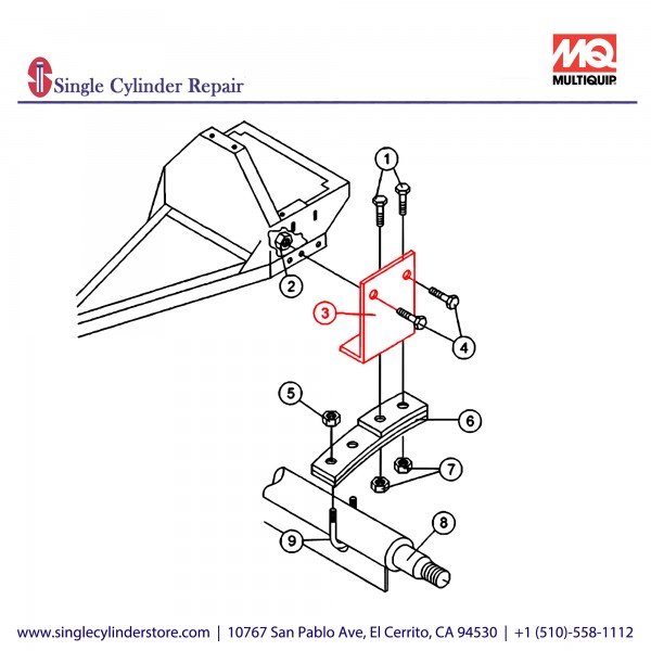 Multiquip Spring Support 501030