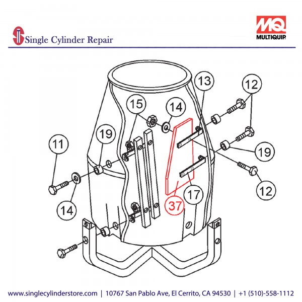 Multiquip BLADE, PLASTIC (SHOVEL) 508496