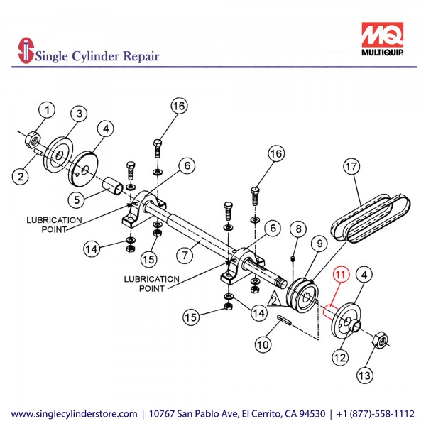 Multiquip 512896 Bushing Separator FS1