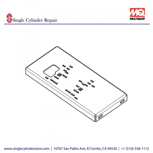 Multiquip 514810 Base Plate, Engine