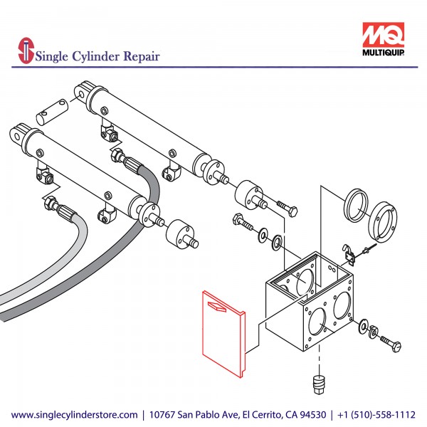 Multiquip Cover Lubrication Box 515796