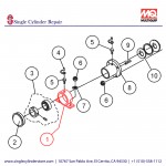 Multiquip 530028 Drum Bearing MS93