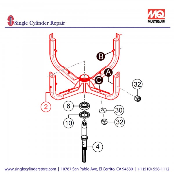 Multiquip 802294 Support Spider