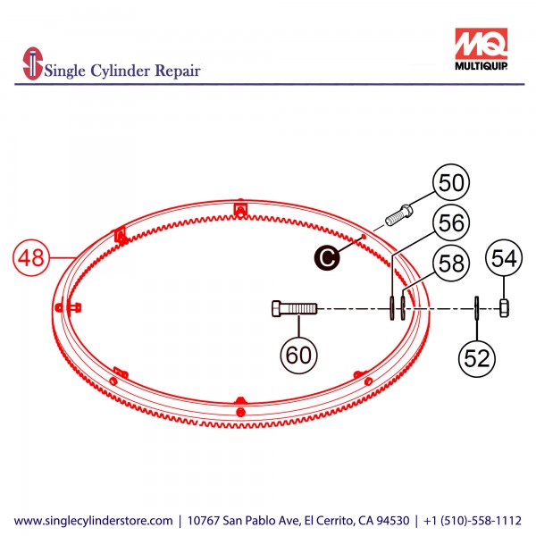 Multiquip 802799 Ring Gear