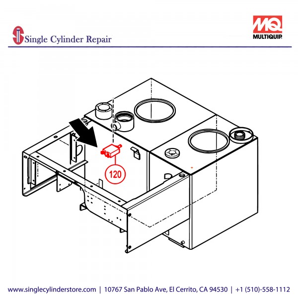 Multiquip CIRCUIT BREAKER, HEAT EXCHANGER 804996