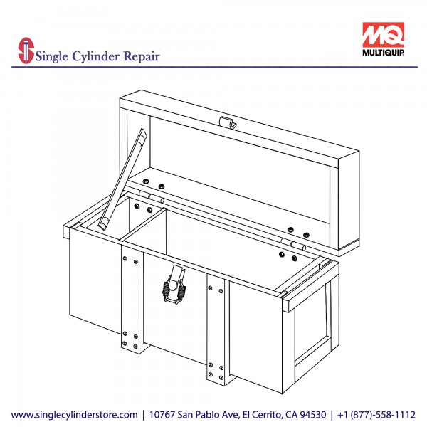 Multiquip 8101060 Wooden Box HBC-19A