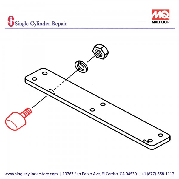 Multiquip 939010360 Stopper, Rubber MVH508DZ