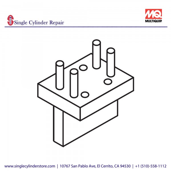 Multiquip Holder, Piston Rod MTX-70/80/90 983910090