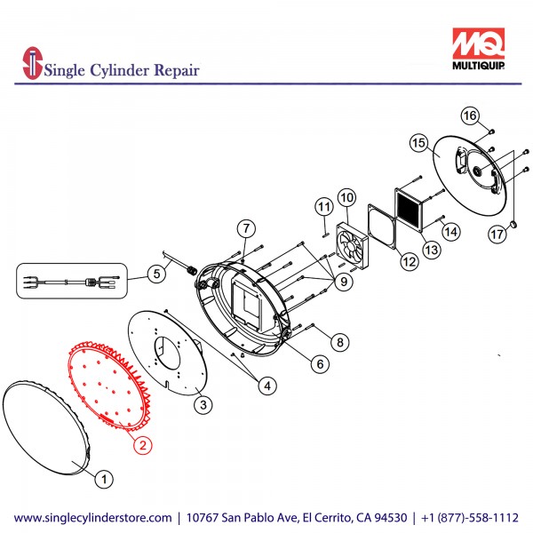 Multiquip A000060701 HEAT SINK ASSY