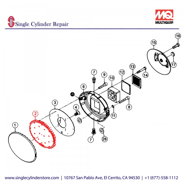 Multiquip A000078700 Light Unit, GBX