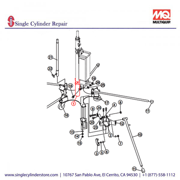 Multiquip A100012302 BASE