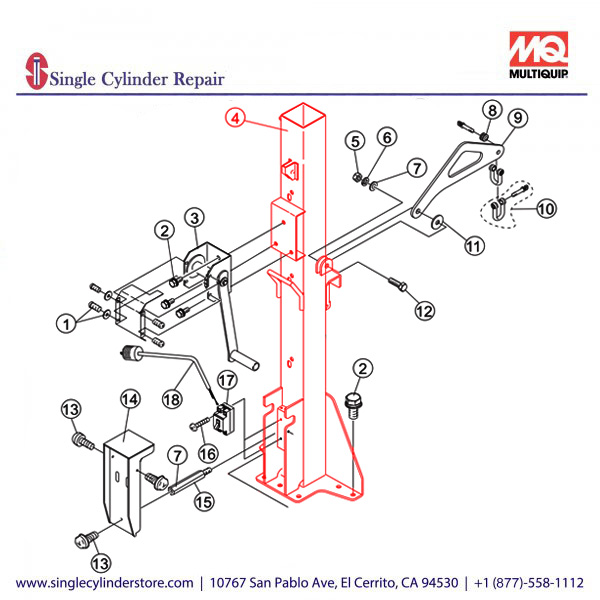 Multiquip A100012401 FIRST MAST