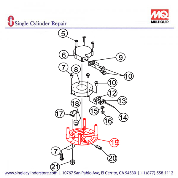 Multiquip A100013301 FLANGE