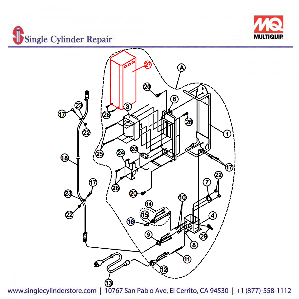 Multiquip A100013500 CASE (BALLAST) 2 CP