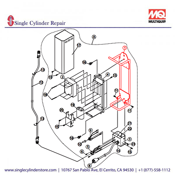 Multiquip A100015401 FRAME