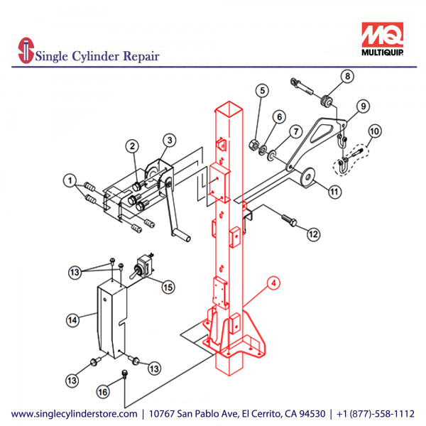 Multiquip A100028105 FIRST MAST