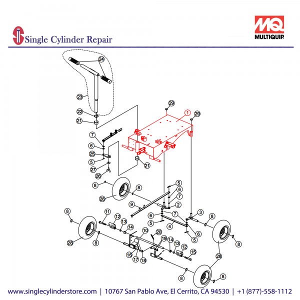 Multiquip A100064700 BASE PLATE