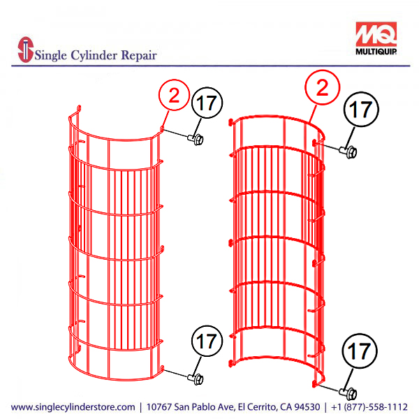 Multiquip A100100002 LAMP GUARD