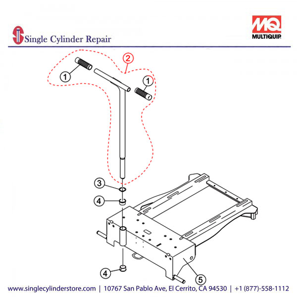 Multiquip A200016500 HANDLE GRIP