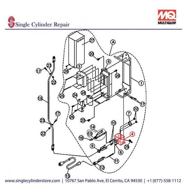 Multiquip A200016900 CASE (WIRE)