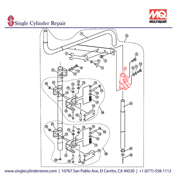 Multiquip A200018303 ADAPTER (OFFSET PIPE)