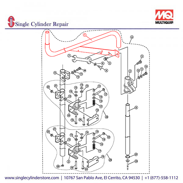 Multiquip A200019103 OFFSET POLE