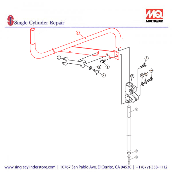 Multiquip A200019103 OFFSET POLE