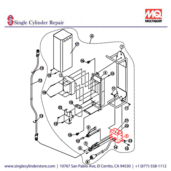 Multiquip A200020904 CASE (WIRE)