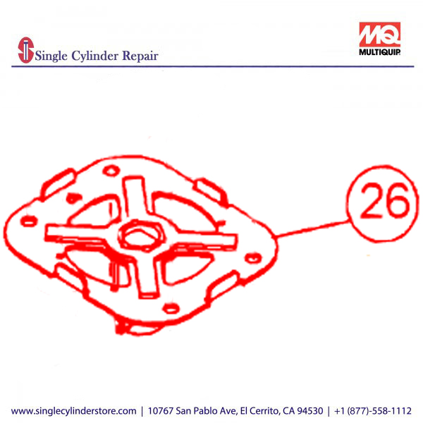 Multiquip A200028002 FLANGE