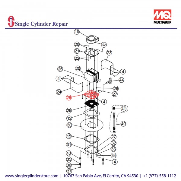 Multiquip A200057601 FLANGE