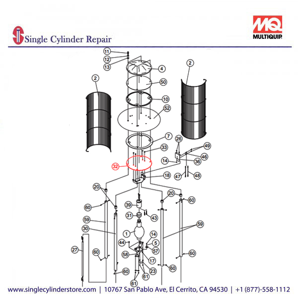 Multiquip A200076000 PLATE (LAMP) 1