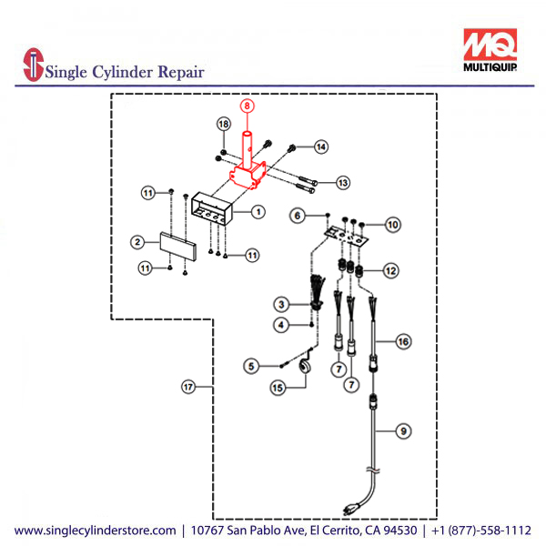 Multiquip A200076300 ADAPTER CP