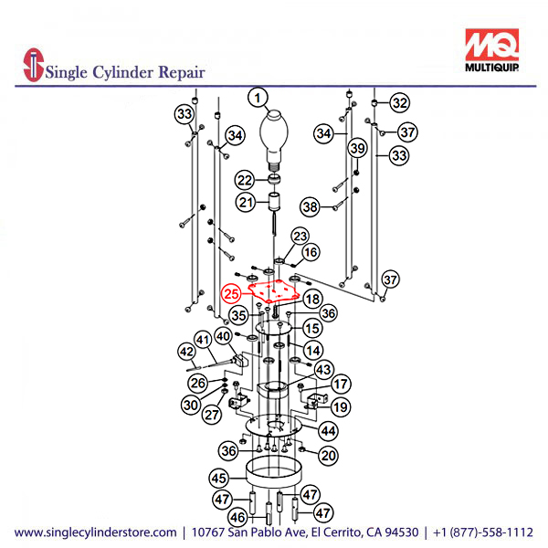 Multiquip A200097703 PLATE (LAMP) 1